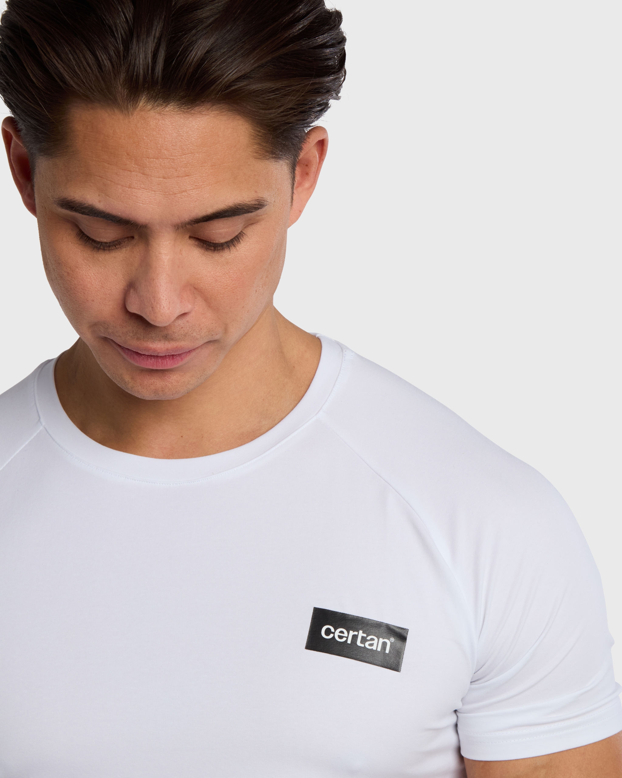 Certan Fitted Tee White Man - Bild 3