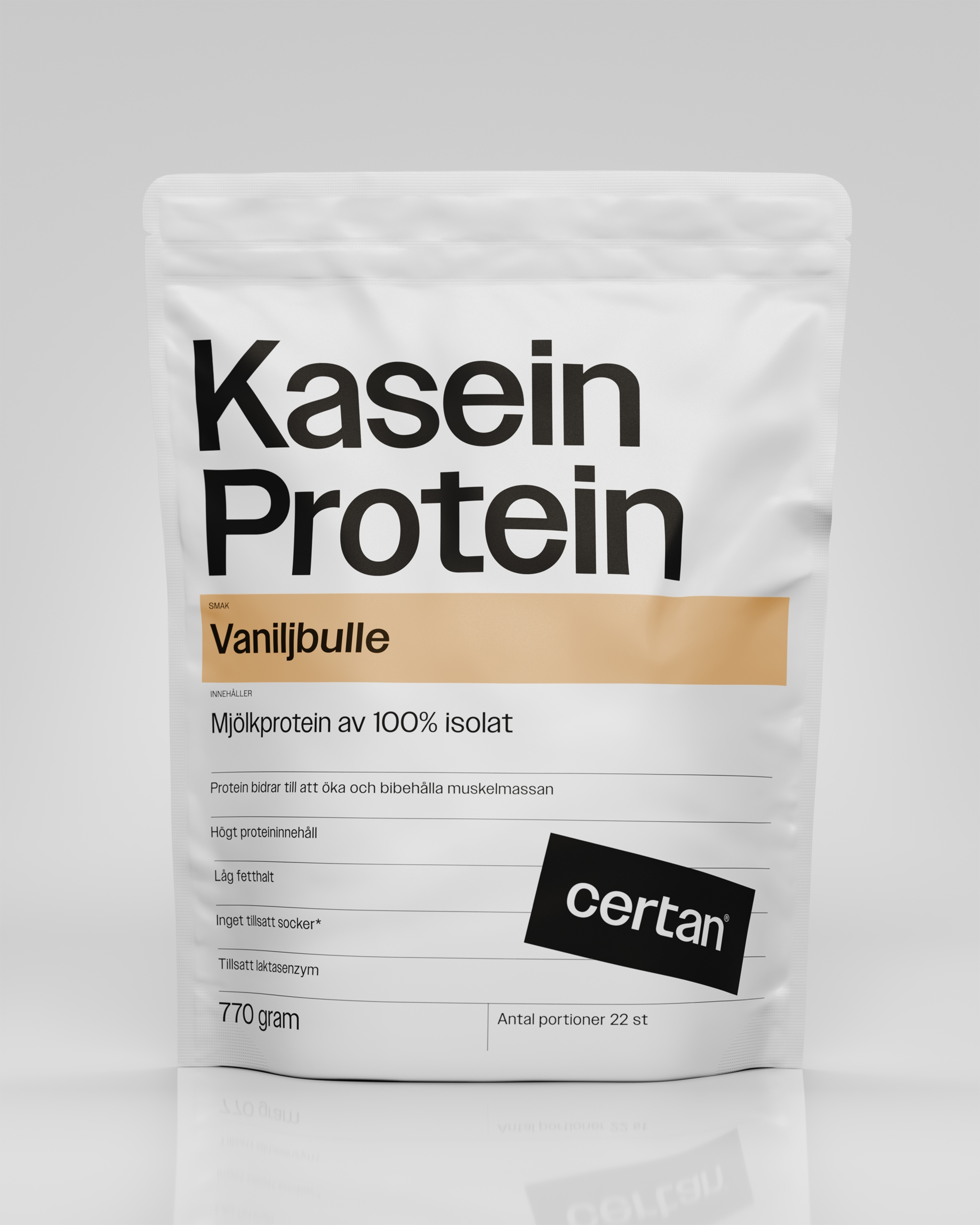 Kaseinisolat Vaniljbulle