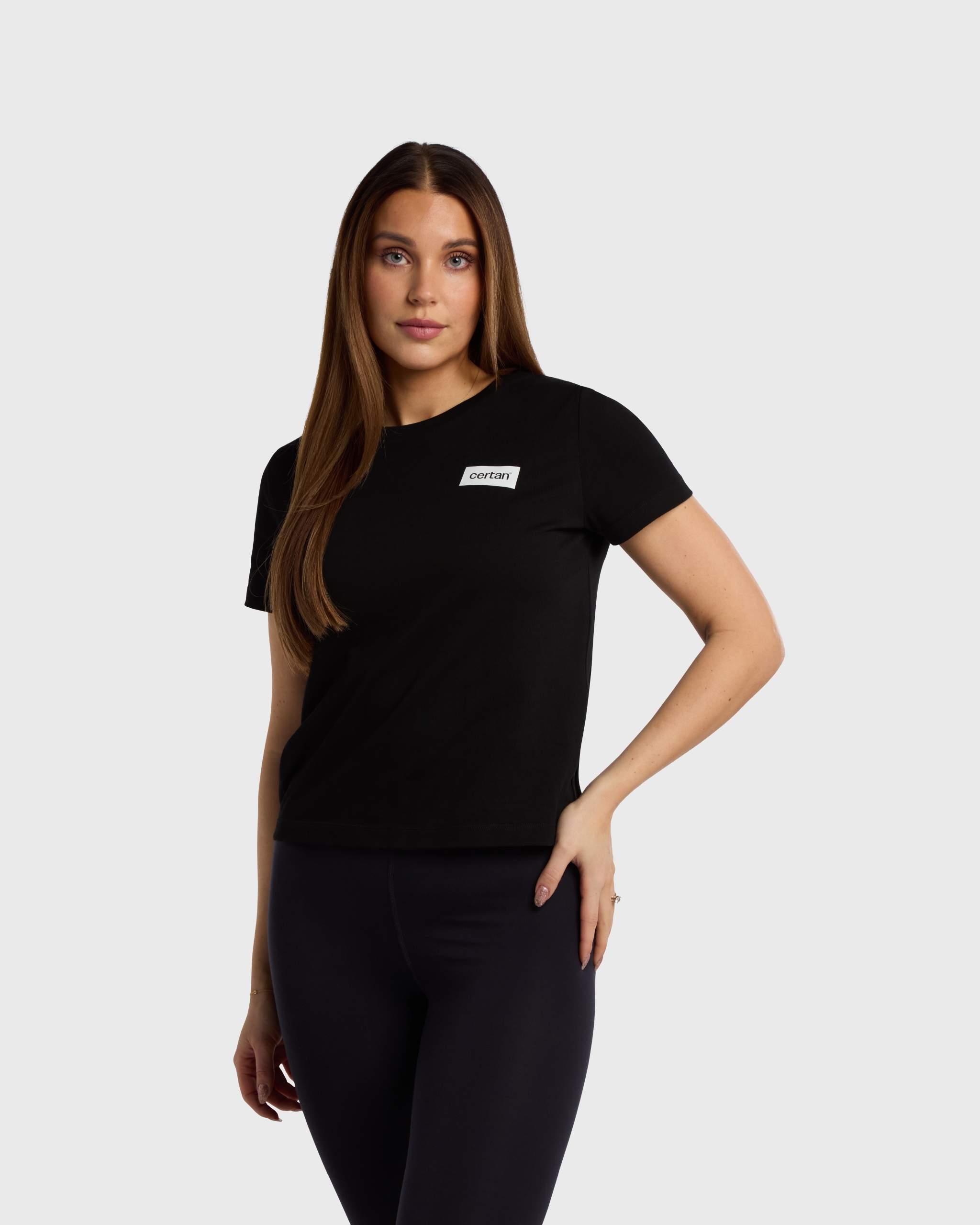 T-Shirt Woman Classic Fit Black - Bild 2