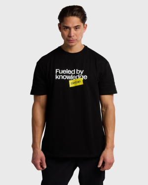 T-Shirt Oversize Fueled By knowledge - Unisex Black